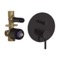 Matte Black Ceiling Rain Shower System with Handheld, Rainfall Shower Head, Shower Faucet Set